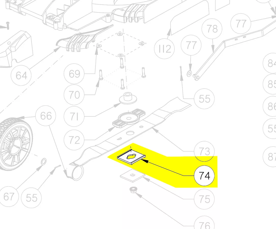 entretoise lame réf. 5131035661 Ryobi